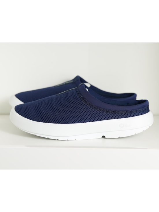 OOfos OOcoozie Recovery Sport Mules Men Navy Blue Slip On Comfort Casual Shoes main image 5